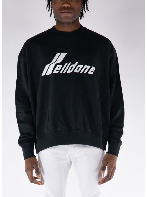 FELPA CREW WAPPEN, BLACK, large
