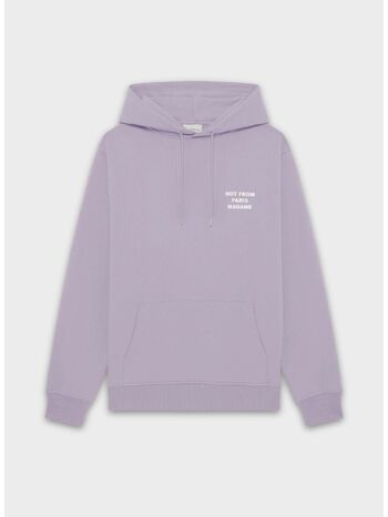 FELPA HOODIE SLOGAN, LAVANDER, small