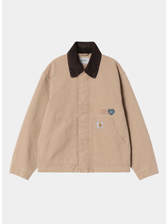 GIUBBOTTO OG ARCAN GRAPHIC, 2N260 DUSTY H BROWN/ TOBACCO HEAVY STONE WASH, medium