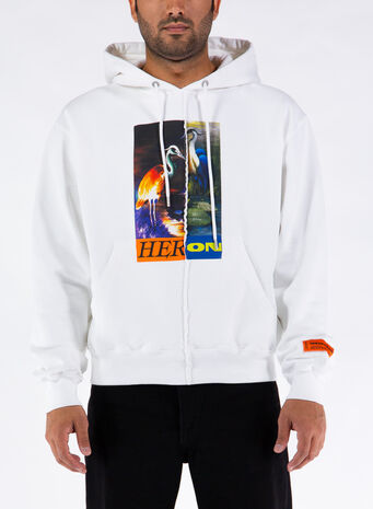 FELPA HOODIE SPLIT HERONS, 0122WHITEORANGE, small