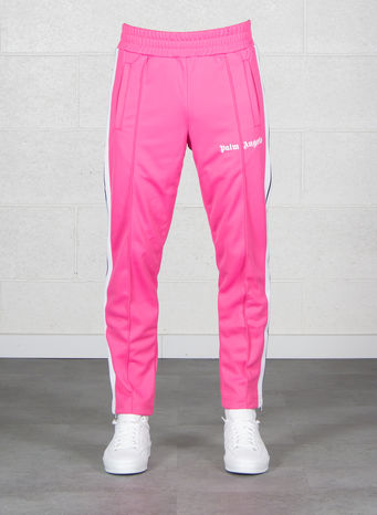 PANTALONE SLIM TRACK PANTS, FUXIA/WHITE, small