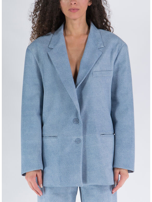 GIUBBOTTO SINGLE-BREASTED BLAZER, 7371 LIGHT INDIGO, medium