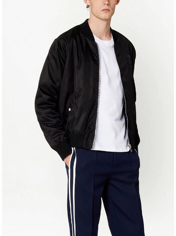 GIUBBOTTO ZIPPED BOMBER, 001 BLACK, small