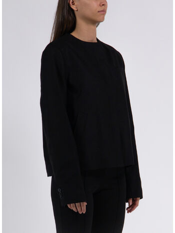 GIACCA TWILL LIGHT FLANNEL, BLACK, small