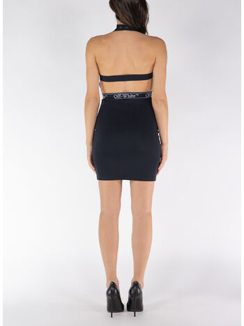 ABITO MINI CON LOGO, 1001 BLACK WHITE, small