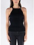 TOP BUCKLE RIB KNIT, 9999 BLACK, thumb