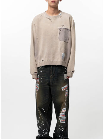 FELPA SUN FADED LIKE, BEIGE, small