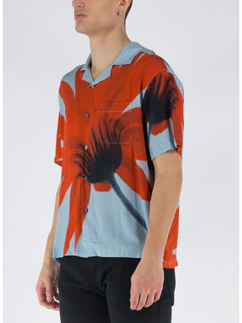 CAMICIA HALFTONE FLOWER SHIRT, LIGHTBLUE, small