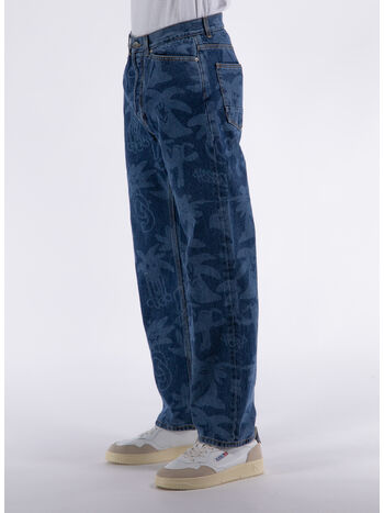 JEANS PALMITY STAMPA ALL OVER DENIM, 4540 BLUE LIGHT, small