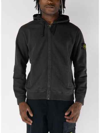 FELPA FULL ZIP OLD EFFECT, V0062 LEAD GREY, small