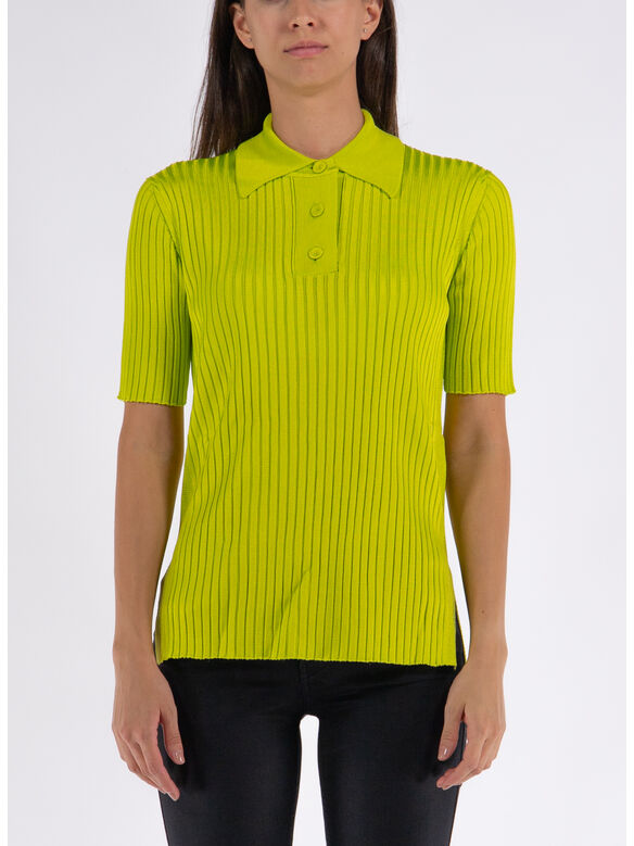 POLO KNIT, 327 Chartreuse, medium