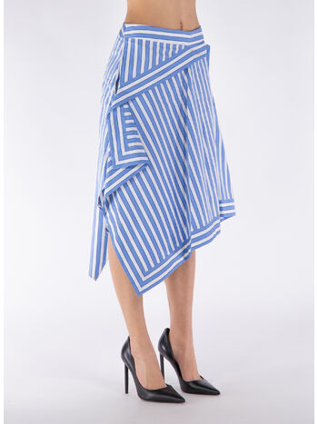 GONNA CON ORLO A FAZZOLETTO, 856 BLUE WHITE, small