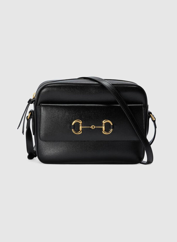 BORSA A SPALLA GUCCI HORSEBIT 1955 MISURA PICCOLA, 1000NERO, large