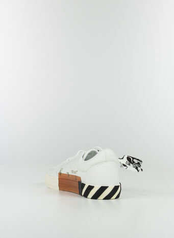 SCARPA BASSA VULCANIZZATA CANVAS, 0146WHITENAVY, small