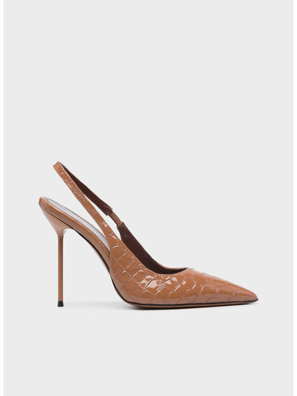 SCARPA LIDIA SLINGBACK, CUOIO, medium