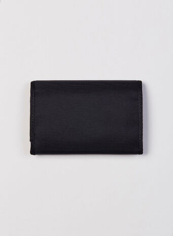 PORTAFOGLIO LOGO PRINT FOLDED WALLET, 1001BLACKWHITE, small