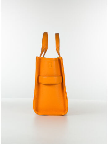 BORSA THE LEATHER MEDIUM TOTE, 818 TANGERINE, small