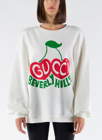 FELPA CON STAMPA CILIEGIE BEVERLY HILLS, 9095, small