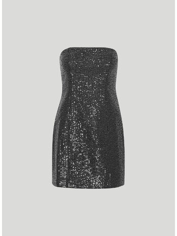 ABITO MINI TWILL SEQUIN, 1000 BLACK, small