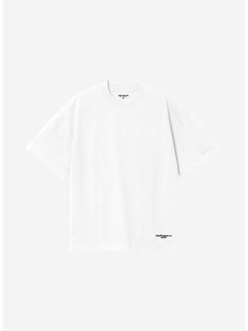 T-SHIRT CHAPTER SCRIPT, 00AXX WHITE/BLACK, small
