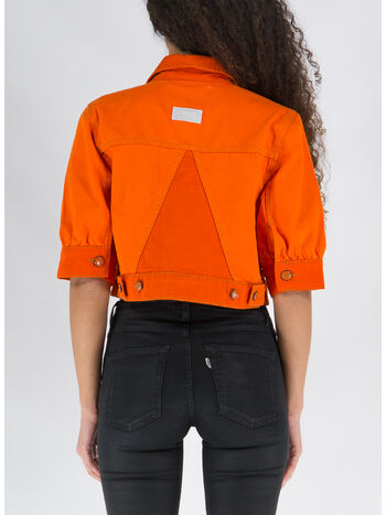 GIACCA IN DENIM, 493 ORANGEADE, small