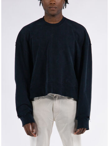 FELPA CREWNECK OVERSIZED, K02-800 HEAVY TERRY BLACK, small