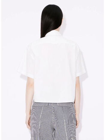 CAMICIA BOKE 2.0 CROPPED, 01 WHITE, small