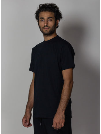 T-SHIRT FLOCK HEART WINGS, BLACK/BLACK, small