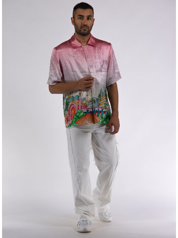 CAMICIA CUBAN COLLAR SHORT SLEEVE, 10 MORNING CITY VIEW, small