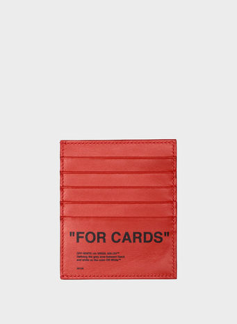 PORTACARTE QUOTE CARD HOLDER, ORANGE/BLACK, small