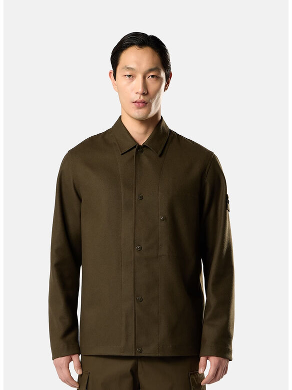 CAMICIA FLANNEL S.I. GHOST, V0054 MILITARY GREEN, medium