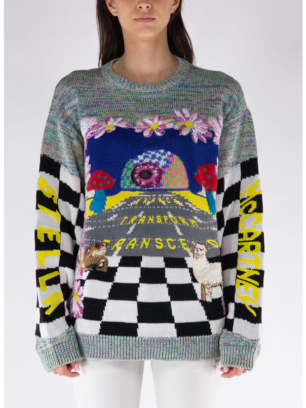 MAGLIONE DAY TRIP JACQUARD JUMPER, 8490 MULTICOLOR, large