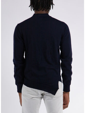 CARDIGAN KNIT, NAVY, small