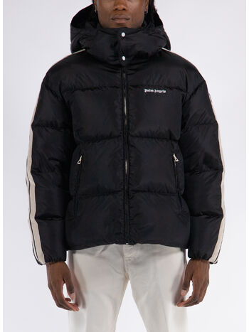 PIUMINO HOODED TRACK, 1001 BLACK WHITE, small