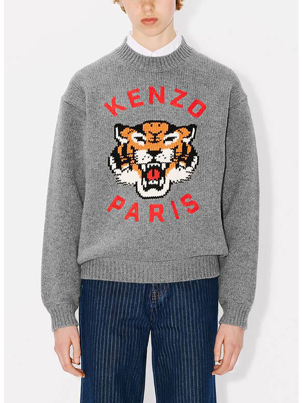 MAGLIONE LUCKY TIGER, 97 STONE GREY, large