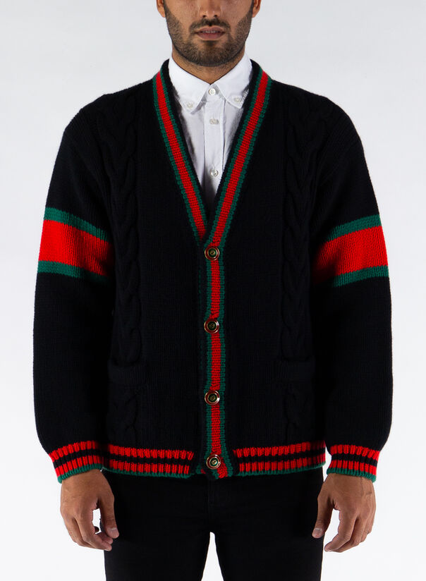 Cardigan uomo - Bianco - Con trecce - Maglioni uomo gogolfun.it