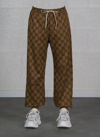 PANTALONE JOGGING STAMPA GG, 2603CAMEL, small