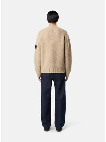 MAGLIONE CREW NECK, V0M94 BISCUIT MELANGE, small