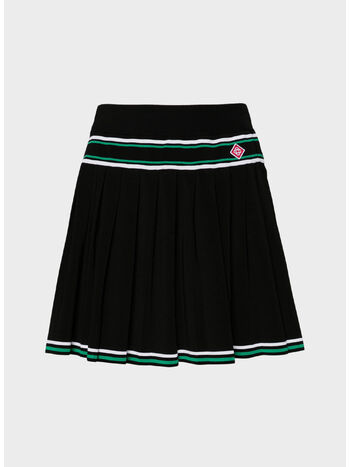 GONNA PLEATED STRIPE, BLACK, small