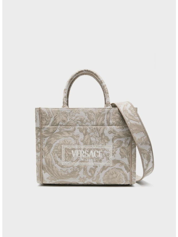 BORSA EMBROIDERY JACQUARD BAROCCO, 2KF4V BEIGE, large