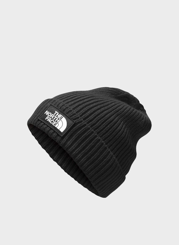CAPPELLO TNF LOGO BOX CUFFED BEANIE, JK3BLACK, large