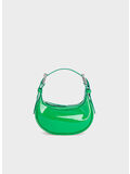 BORSA MINI SOHO GREEN PATENT LEATHER, GREEN, thumb