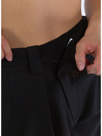 PANTALONE WRAP FRONT, 1 BLACK, small
