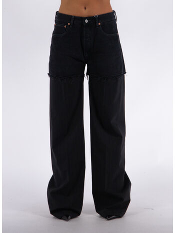 JEANS PALAZZO DARK DENIM, 961, small