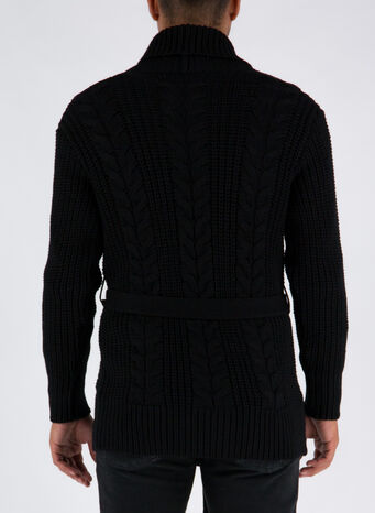 MAGLIONE CARDIGAN, NERO, small