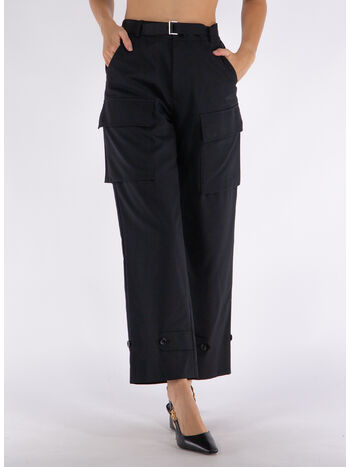 PANTALONE SUITING, 001 BLACK, small