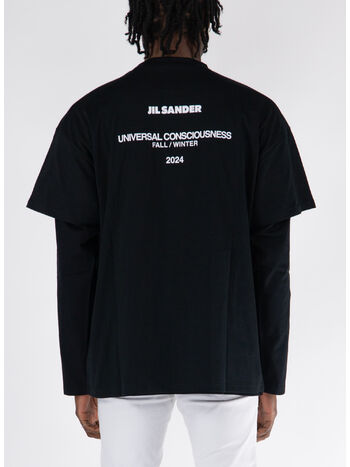T-SHIRT LONGSLEEVE DOUBLELAYER, 001 BLACK, small