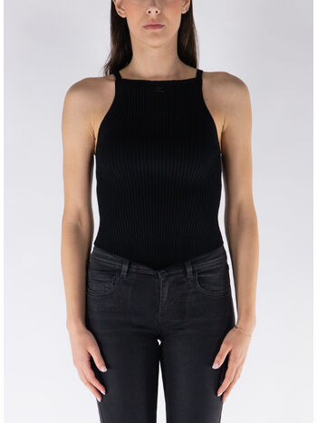 TOP RIB KNIT POINTY, 9999 BLACK, small
