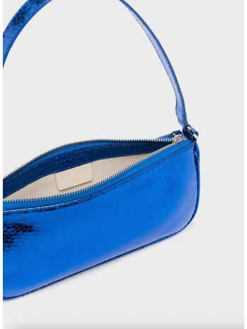BORSA RACHEL BLUE FLAGSTONE LEATHER, BU BLUE, small