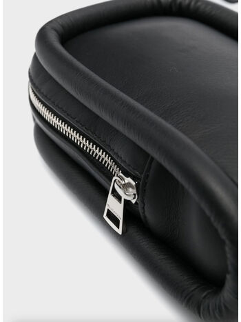 ZIP-UP BUMPER PHONE POUCH, 999 BLACK, small
